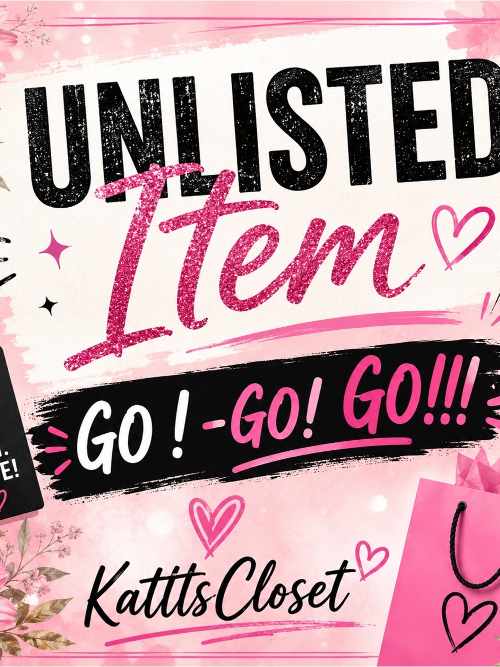 Pink 'Unlisted Item' 🩷 to get notifications
